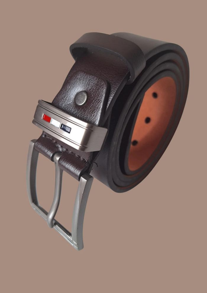 Ceinture aux couleurs de la France cuir PU 125 CM-Marron - photo numéro 2