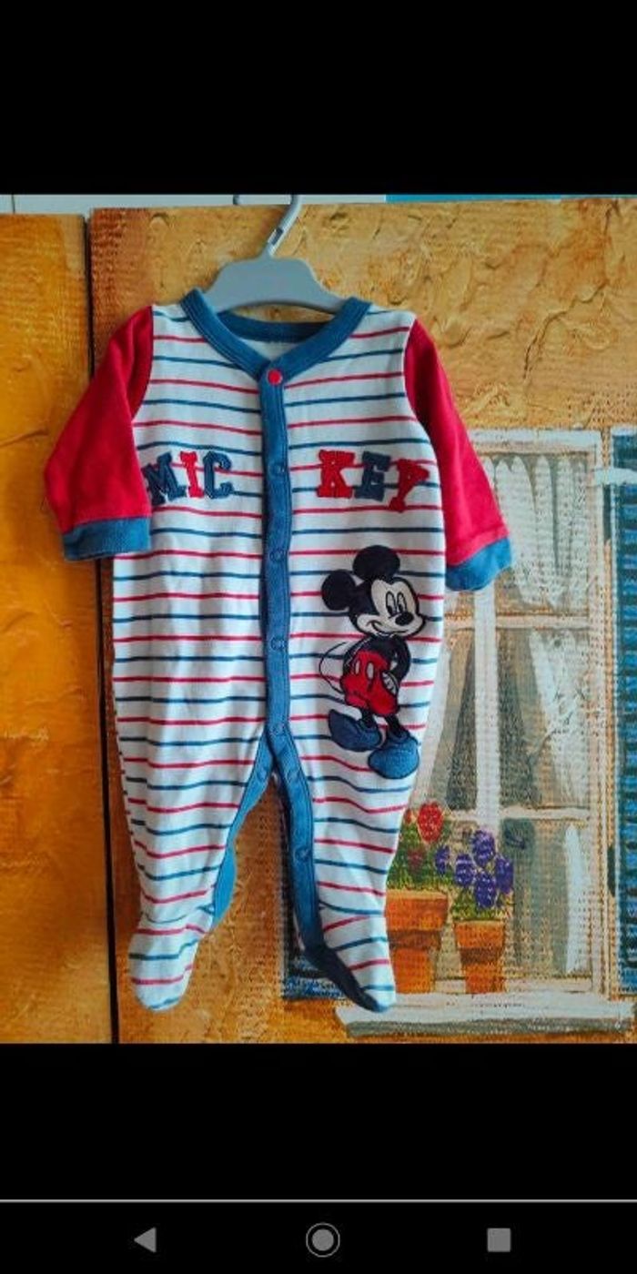 Pyjama fin mickey 3 mois