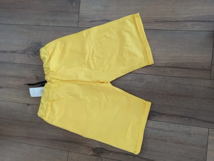 Short en coton pour homme jaune L - photo numéro 2