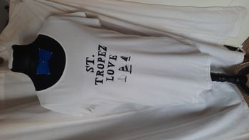 t-shirt long St Tropez love