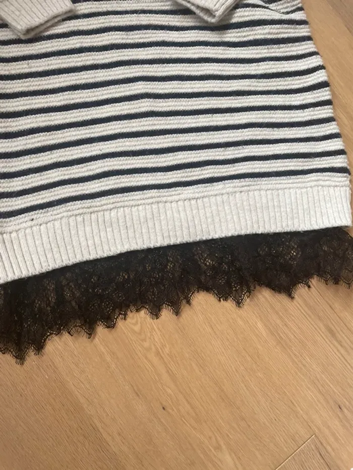 Robe chaude marinière hiver promod M - photo numéro 3