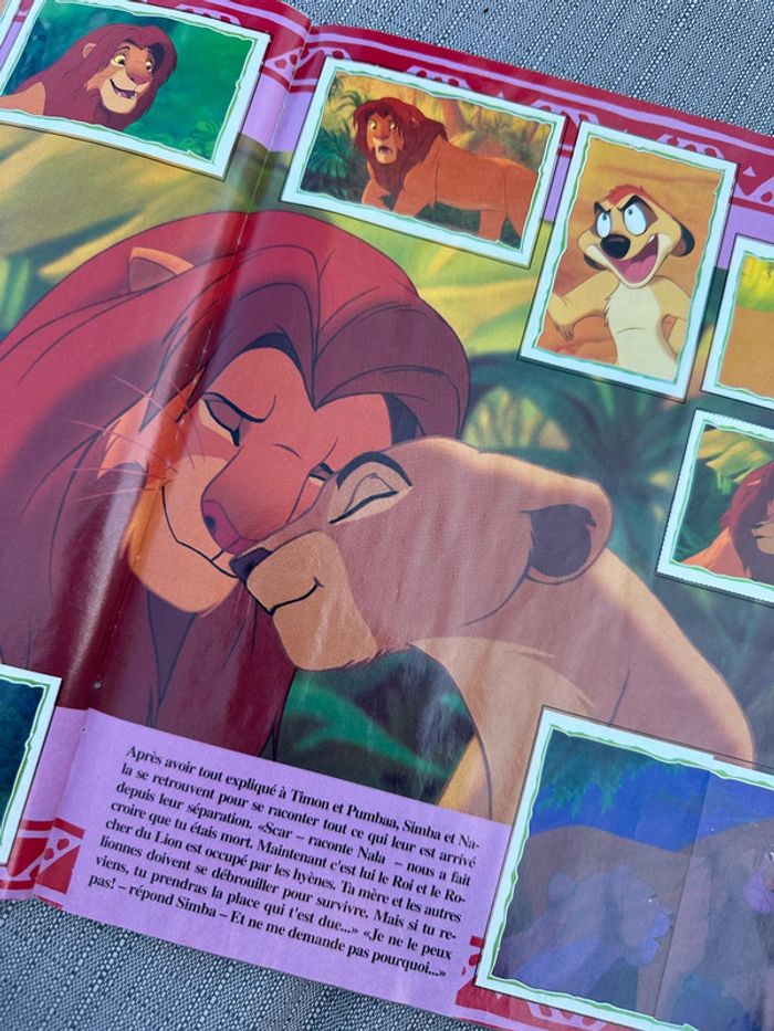 Album Panini complet Disney Le Roi Lion + poster + bon de commande stickers autocollants - photo numéro 9