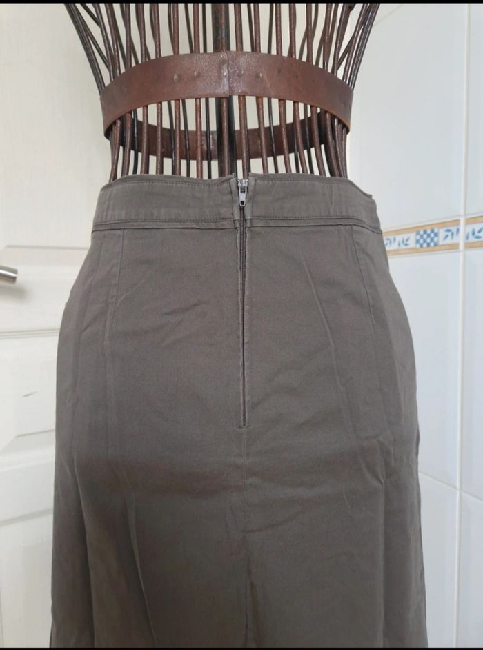 Jupe marron longueur genoux femme camaïeu taille M/38 - photo numéro 6