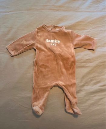 Pyjama en velours  3  mois