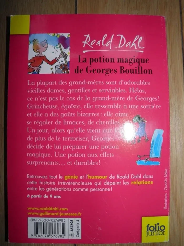 La potion magique de Georges Bouillon (Roald Dahl) TBE - photo numéro 2