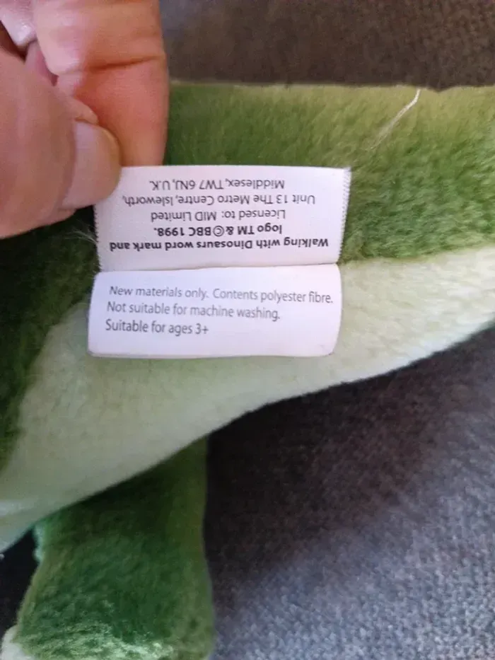 Peluche dinosaure vert Walking - photo numéro 8