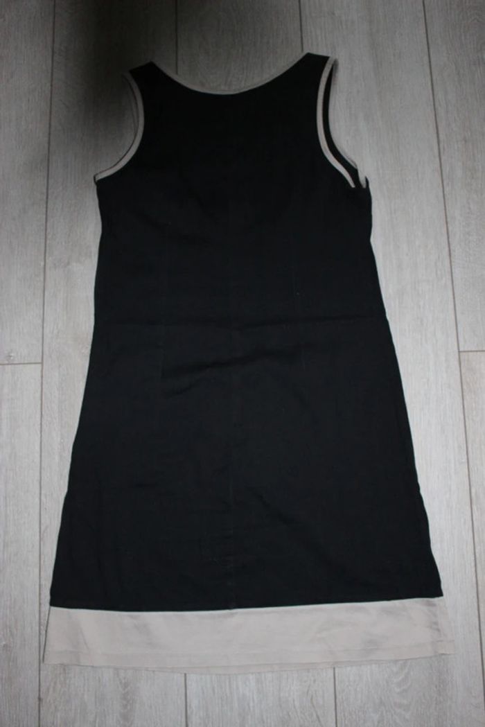 Robe à bretelles beige et noire taille 38 - photo numéro 2