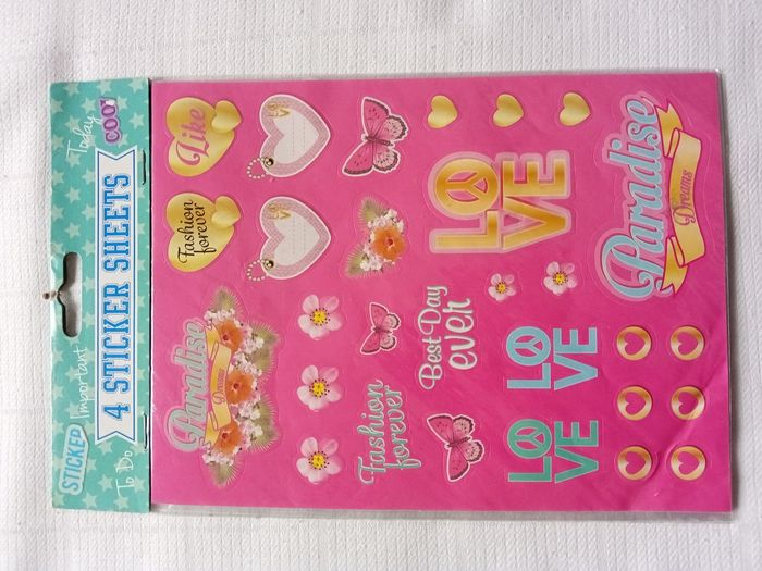 Pack 4 planche stickers + 1 fille - photo numéro 4