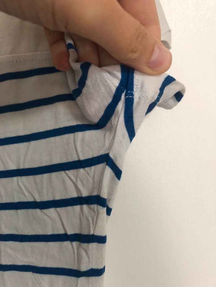 Superbe beau t-shirt marinière 3 suisses taille 38/40 - photo numéro 6