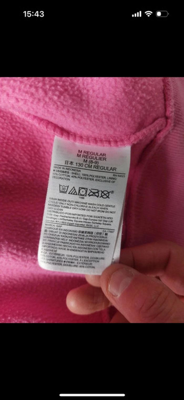 Veste polaire GAP taille 8 ans - photo numéro 4