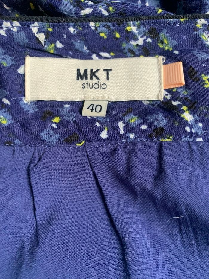 Jupe fluide bleu MKT taille 40 - photo numéro 3