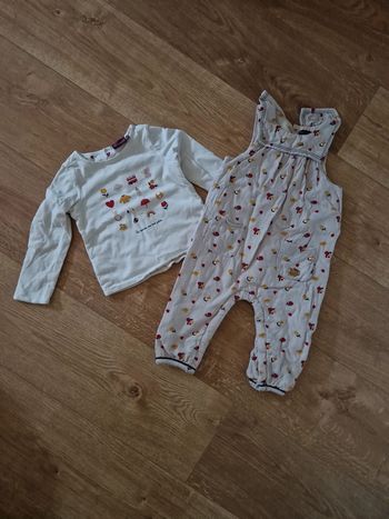 Ensemble pull salopette 18 mois