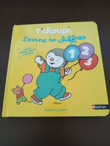 livre t'choupi devine les chiffres nathan 2/5 ans