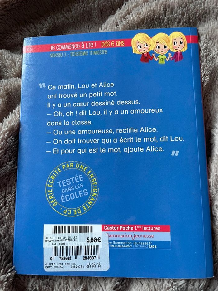 Livre je suis en CP les amoureux - photo numéro 2