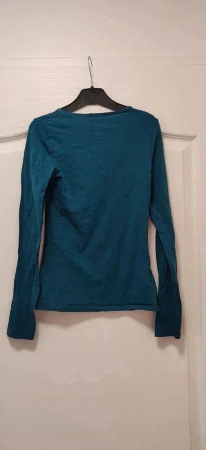 T-shirt ml vert foncé Promod 34 - photo numéro 2