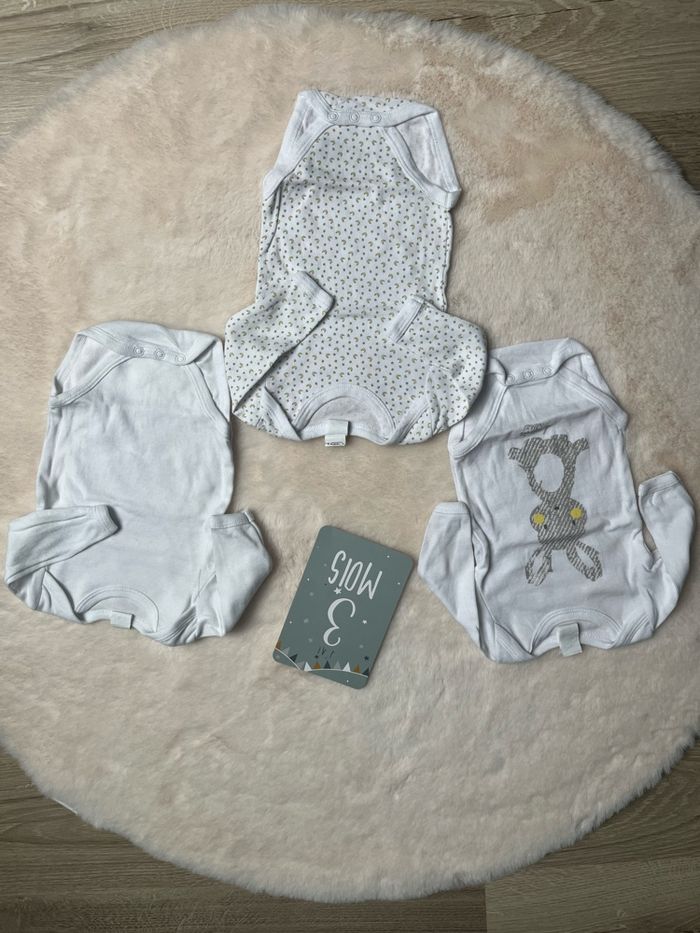 Lot de 9 bodies manches longues 3 mois - photo numéro 2