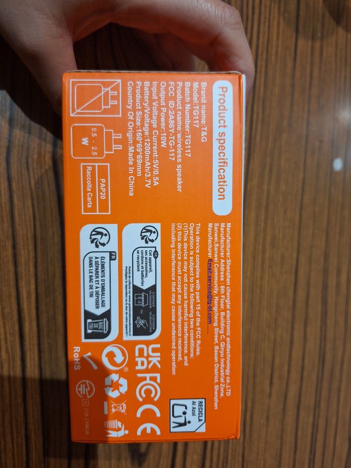 Enceinte bluetooth T&G - photo numéro 2