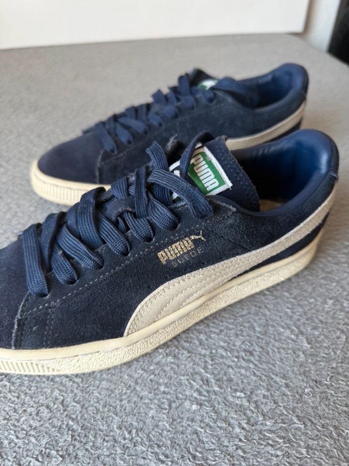 Puma Suède bleu - Taille 37 - photo numéro 5