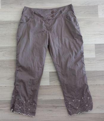 Pantacourt femme gris Fashion Express taille 38