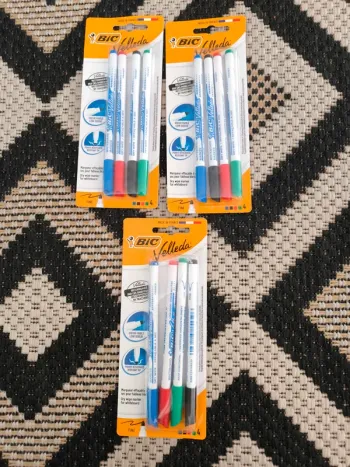 Marqueurs BIC Velleda – À l’unité ou en lot – Neufs sous blister