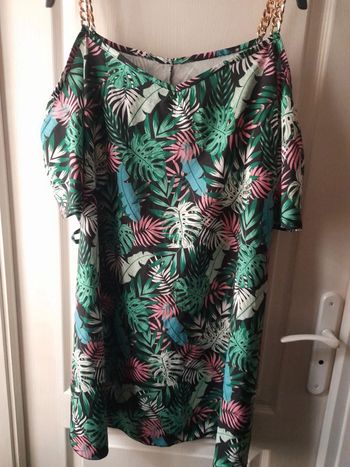 Tunique feuillage tropical 46/48