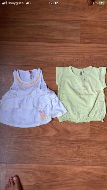 T-shirt 18 mois lot de 2