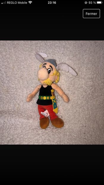Peluche Diddl et Astérix