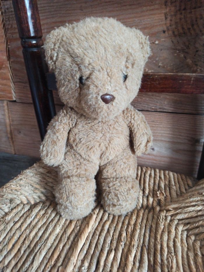 peluche petit ours marron ajena vintage - photo numéro 2