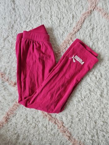 pantalon survetement legging puma fille rose taille 3 - 4 ans