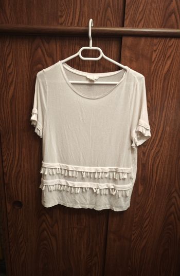 T shirt manche courte blanc taille M