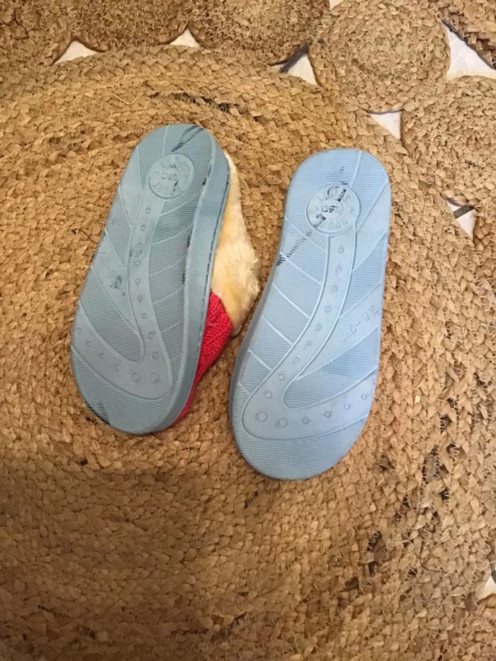 Chaussons femme rose bleu et crème taille 36-37 - photo numéro 3