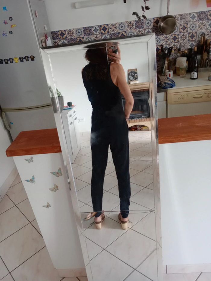 Combinaison femme 36 noire dentelée c70 - photo numéro 7