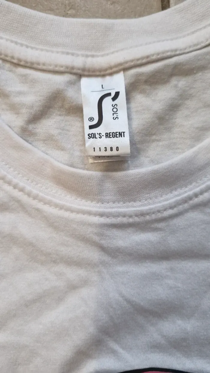 Tee-shirt homme taille L blanc delirium - photo numéro 2