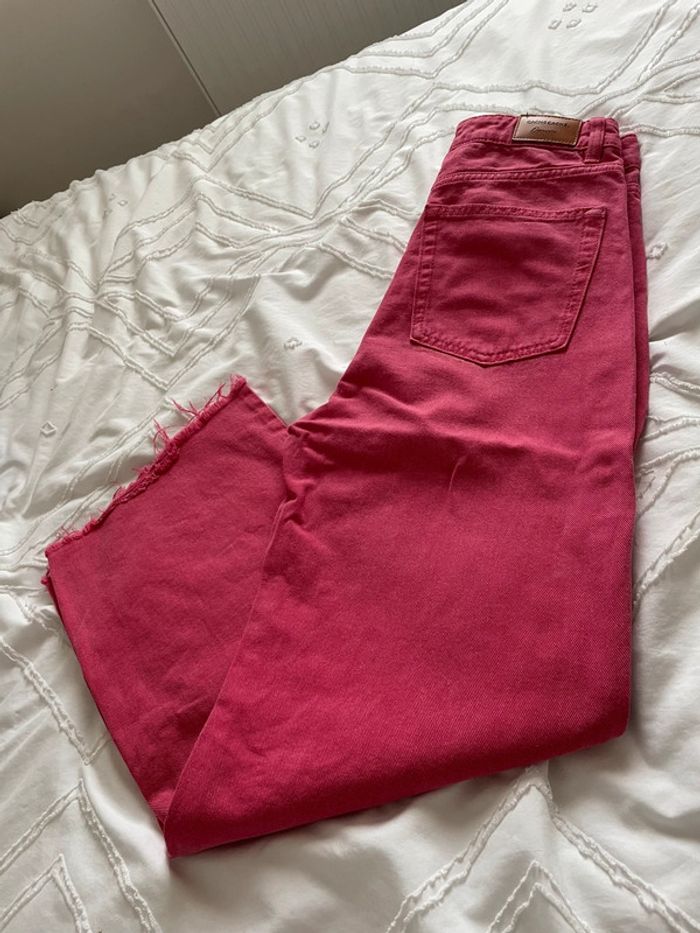 jeans rose wide leg