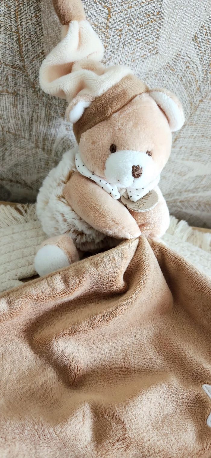 Doudou Lange Ours Baby Nat Marron - photo numéro 3
