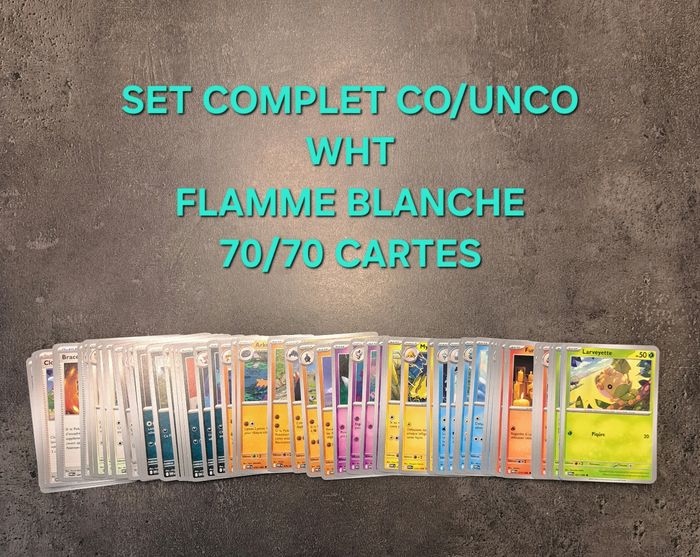 Lot cartes Pokemon WHT Flamme Blanche