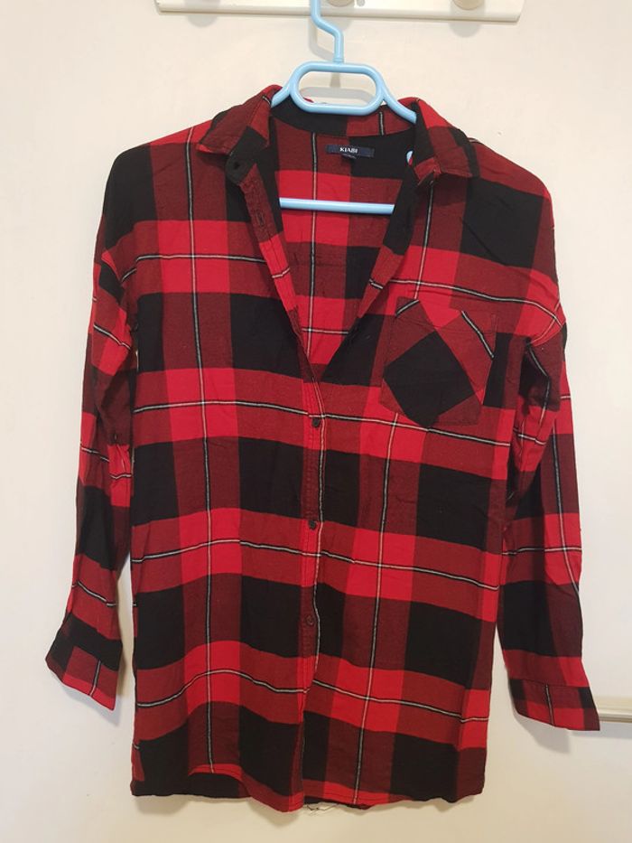 Chemise à carreaux rouge - photo numéro 3