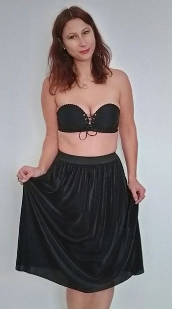 Jupe gaufrée irisée chic