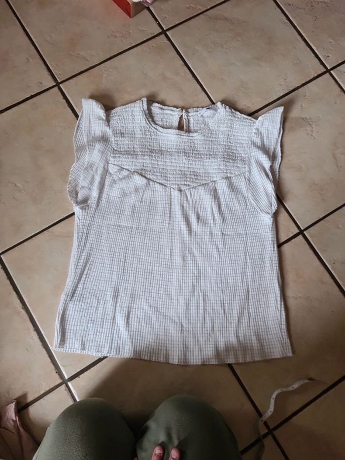 Haut mango effet gaufré xl