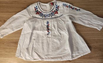 Chemise broderie manche longue