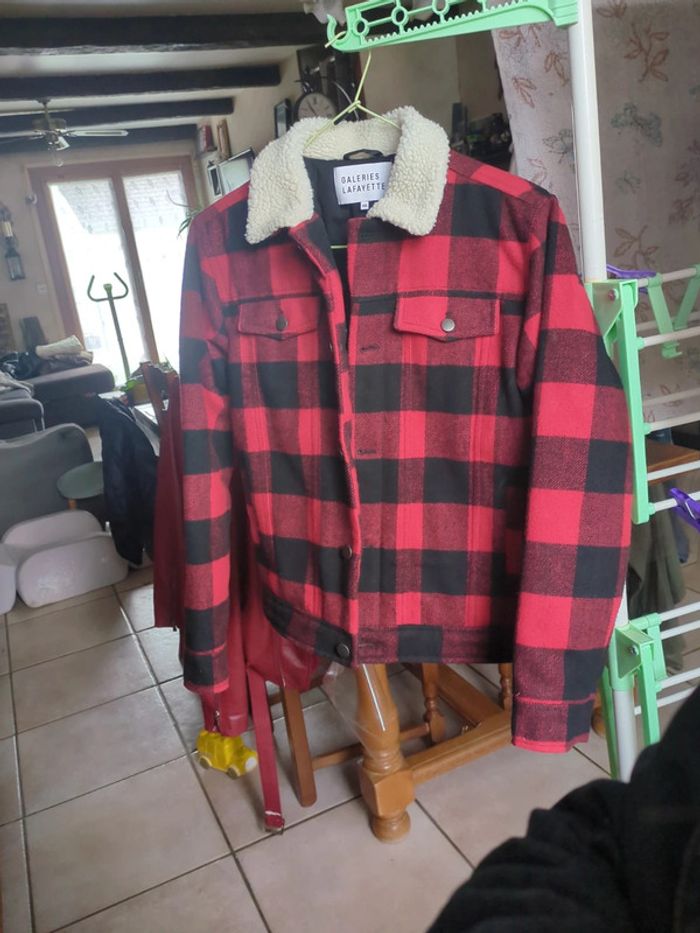 Veste bûcheron carreau rouge Lafayette - photo numéro 2