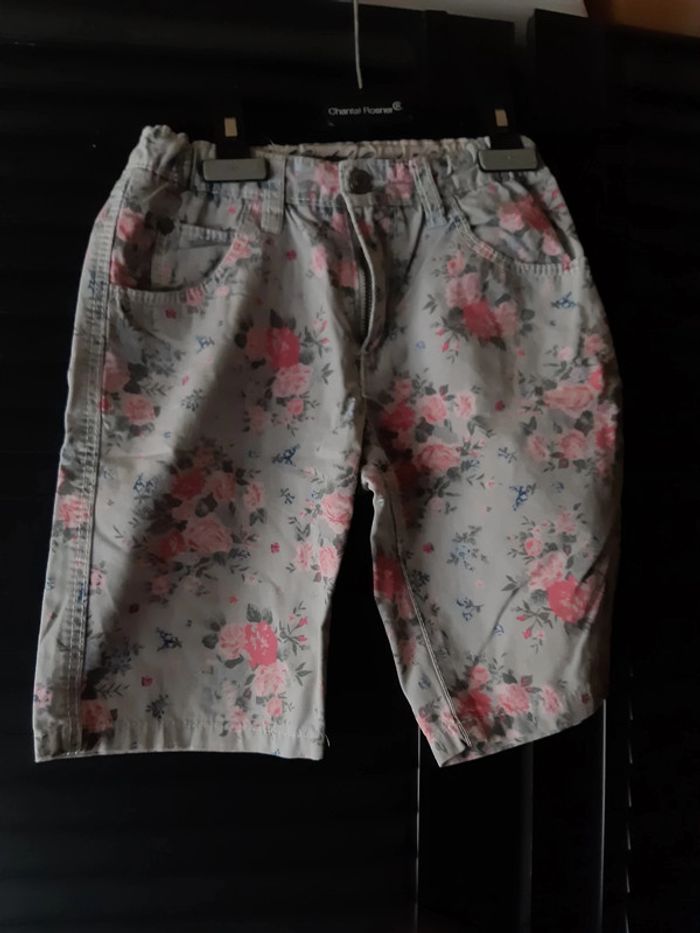 Bermuda fleuri Tres Girly 8 ans