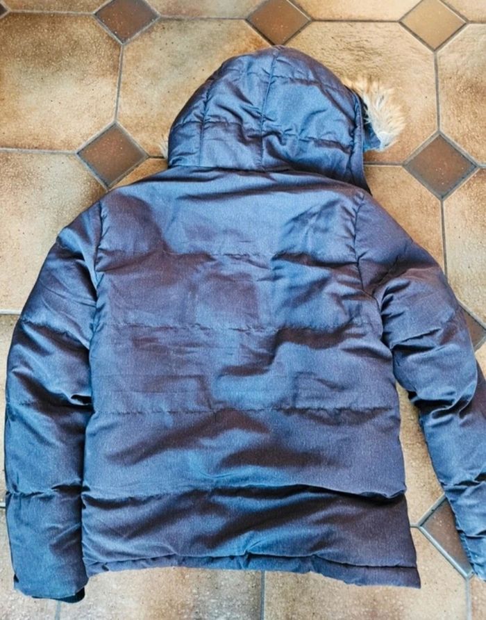 Doudoune grise à capuche taille M - photo numéro 4