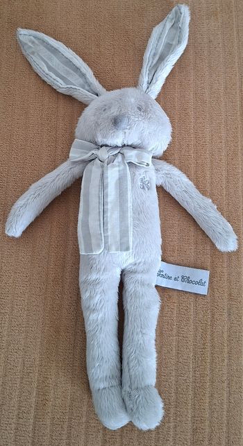 Doudou/Peluche Lapin Tartine et Chocolat 