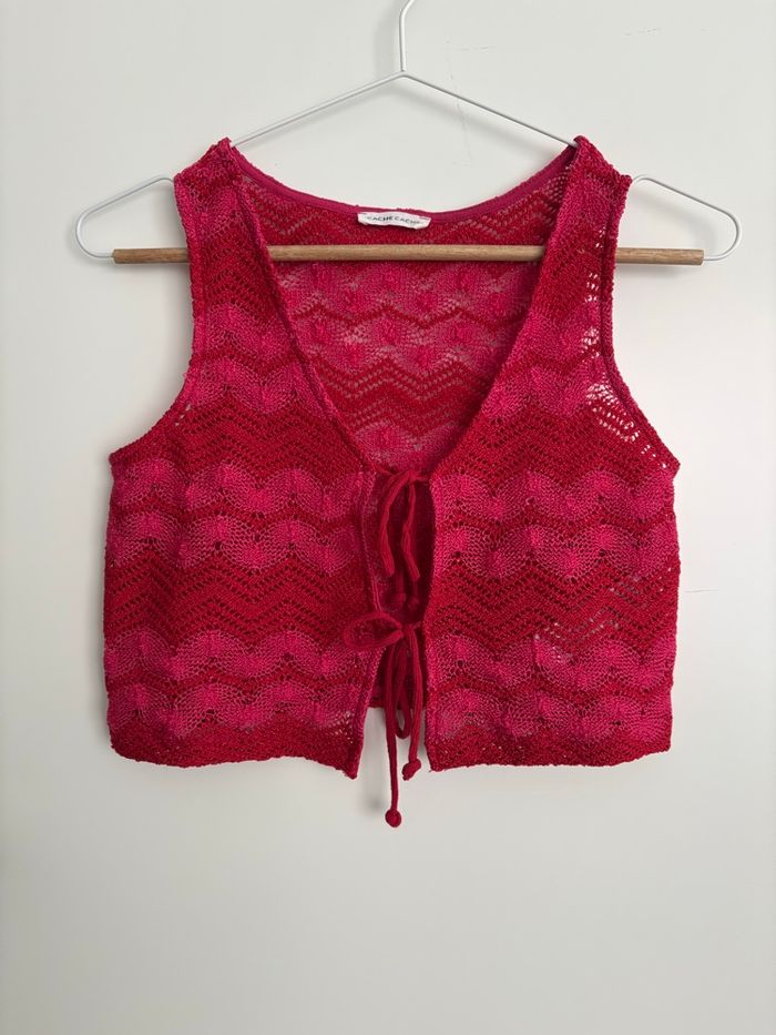 Veste / top en crochet Cache Cache S/36