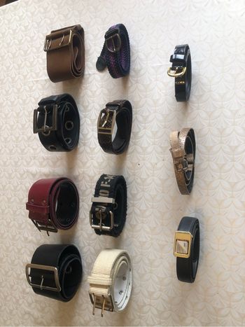 Lot de de 11 Ceintures femme vintage taille 38/40