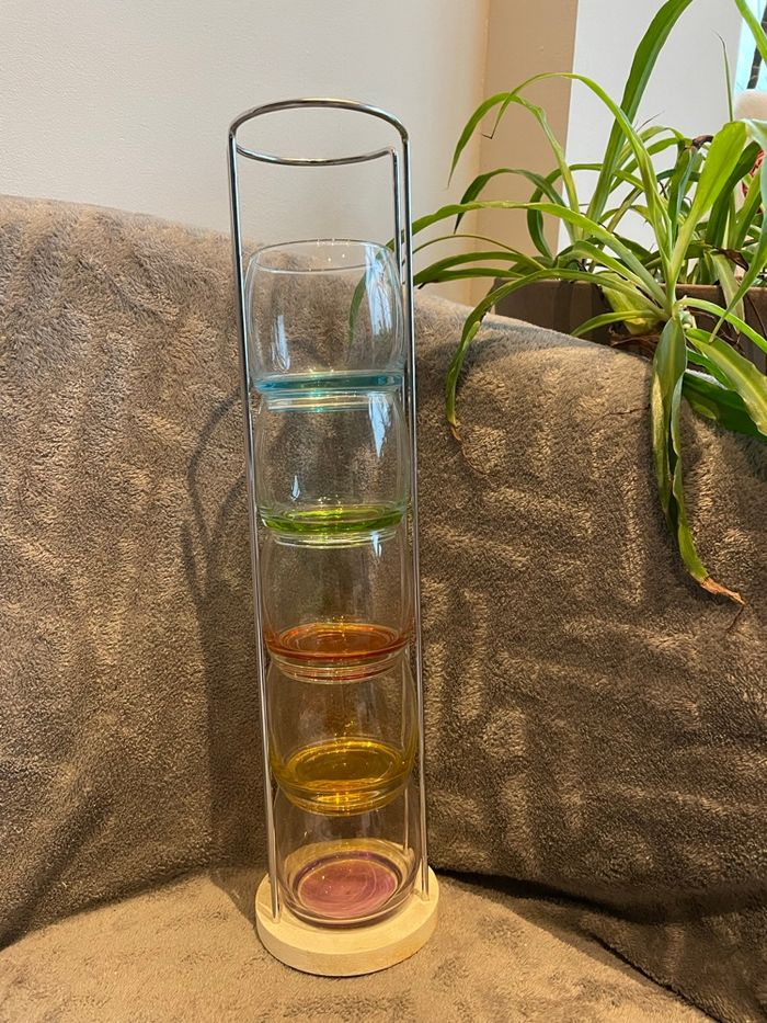 Verres à cocktails avec support