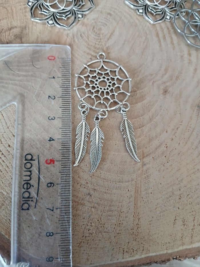 Lot de 5 pendentif fleur de vie attrape rêve - photo numéro 4
