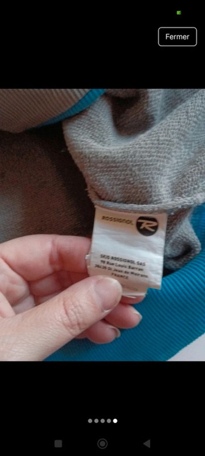 Veste gilet zippé homme Rossignol taille XL rétro vintage - photo numéro 5