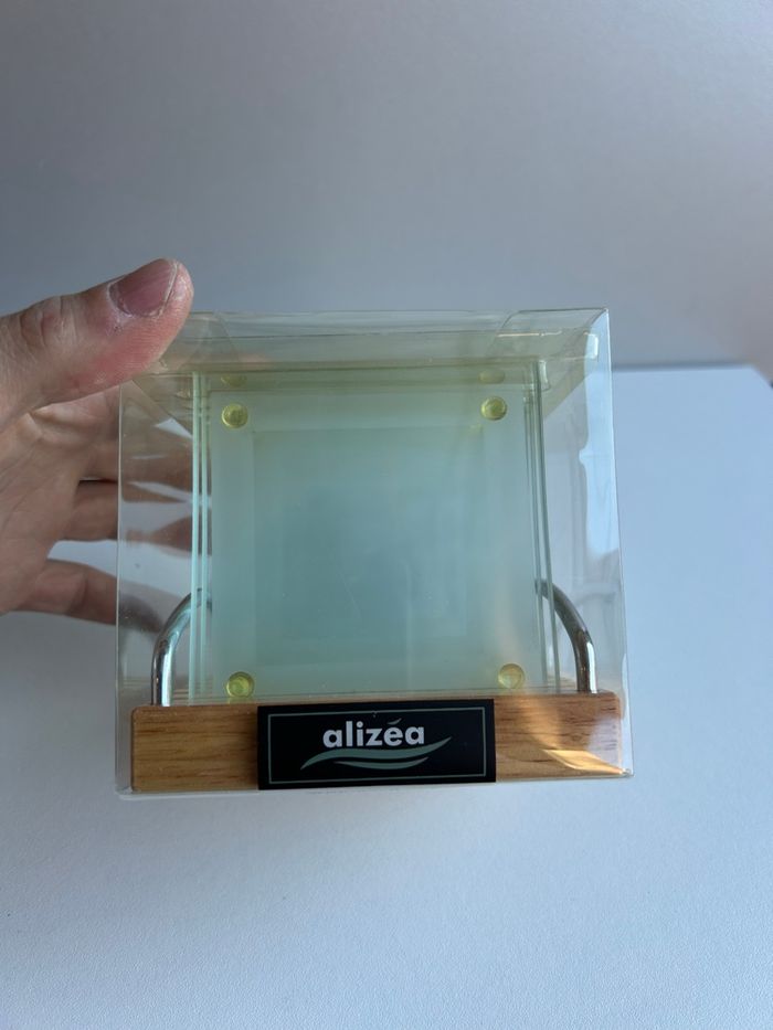 Lot de dessous de verre en verre Alizéa (neuf, emballé) - photo numéro 2